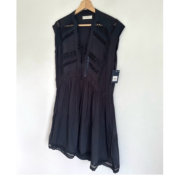 NWT • Lucky Brand • Lace Inset Dress in Black - Picture 7 of 11